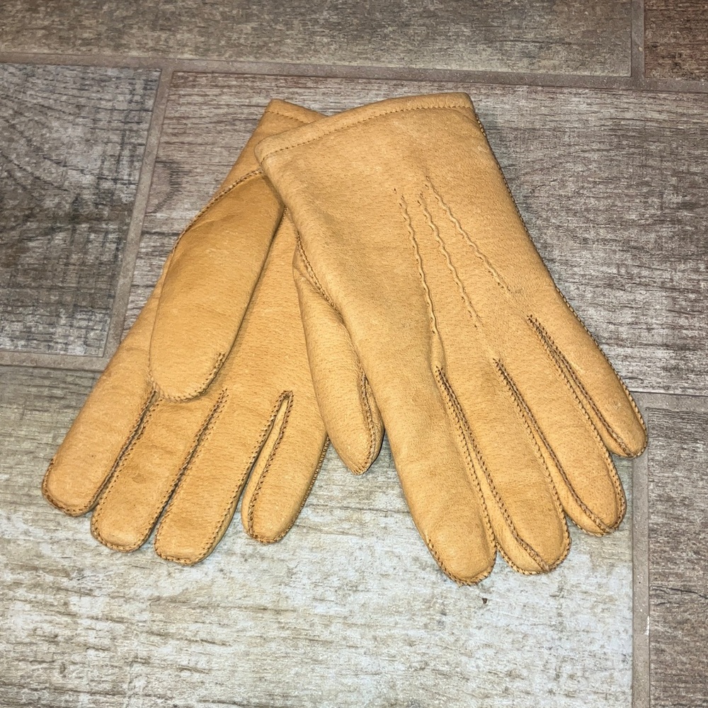 FOWNES BROTHERS VINTAGE MENS LEATHER Classic Driving Gloves large